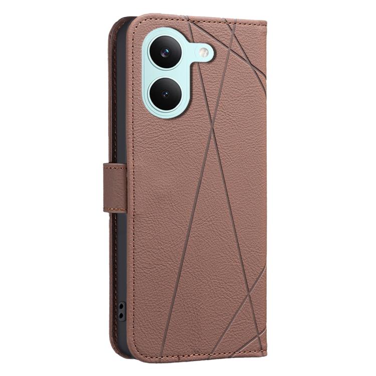 For Redmi Tubo 5 / Poco X8 Pro 5G Geometric Pattern RFID Leather Phone Case