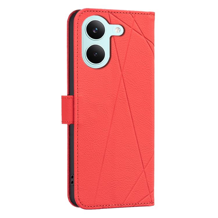 For Redmi Tubo 5 / Poco X8 Pro 5G Geometric Pattern RFID Leather Phone Case