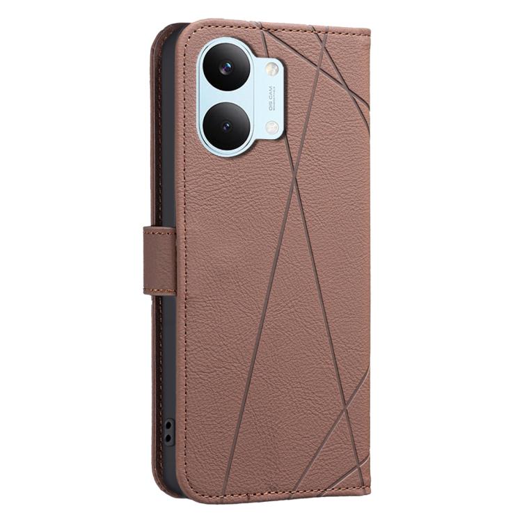 For Redmi Tubo 5 Max / Poco X8 Pro Max Geometric Pattern RFID Leather Phone Case