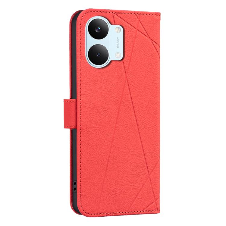 For Redmi Tubo 5 Max / Poco X8 Pro Max Geometric Pattern RFID Leather Phone Case
