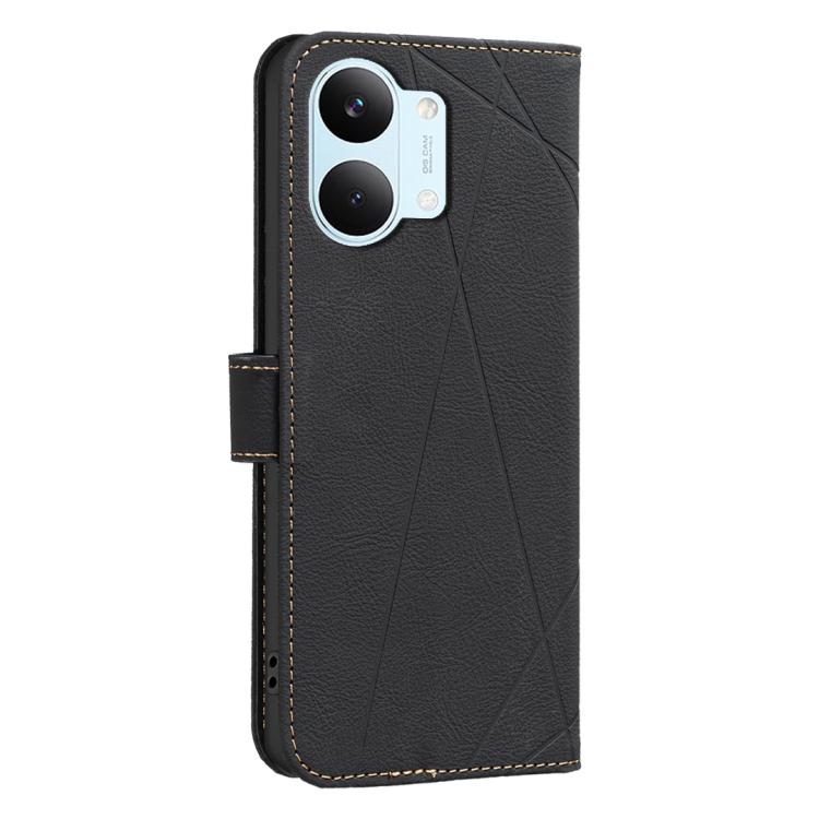 For Redmi Tubo 5 Max / Poco X8 Pro Max Geometric Pattern RFID Leather Phone Case