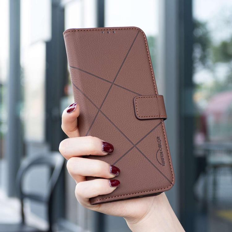 For Redmi 15a 5G Geometric Pattern RFID Leather Phone Case