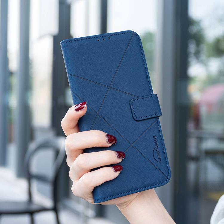 For Redmi 15a 5G Geometric Pattern RFID Leather Phone Case
