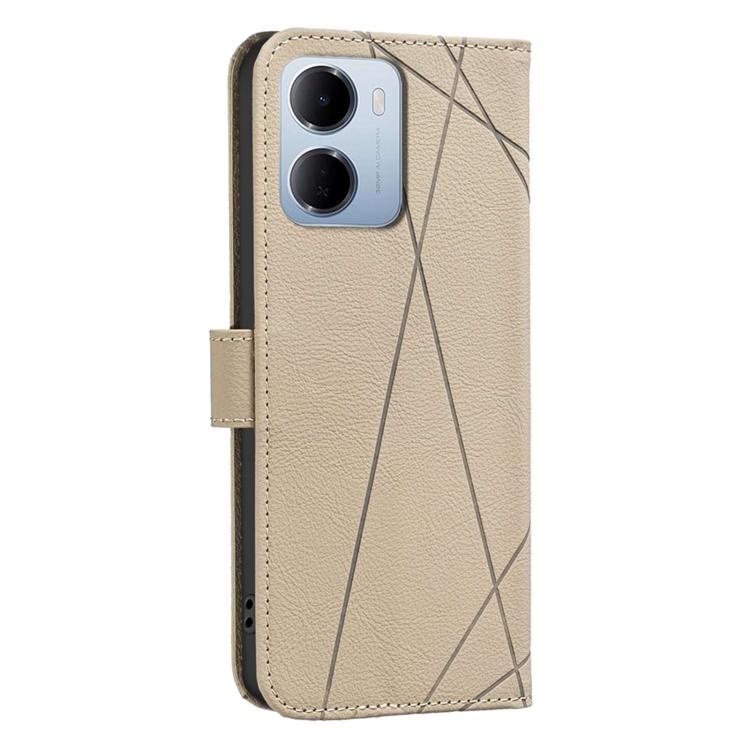 For Redmi 15a 5G Geometric Pattern RFID Leather Phone Case