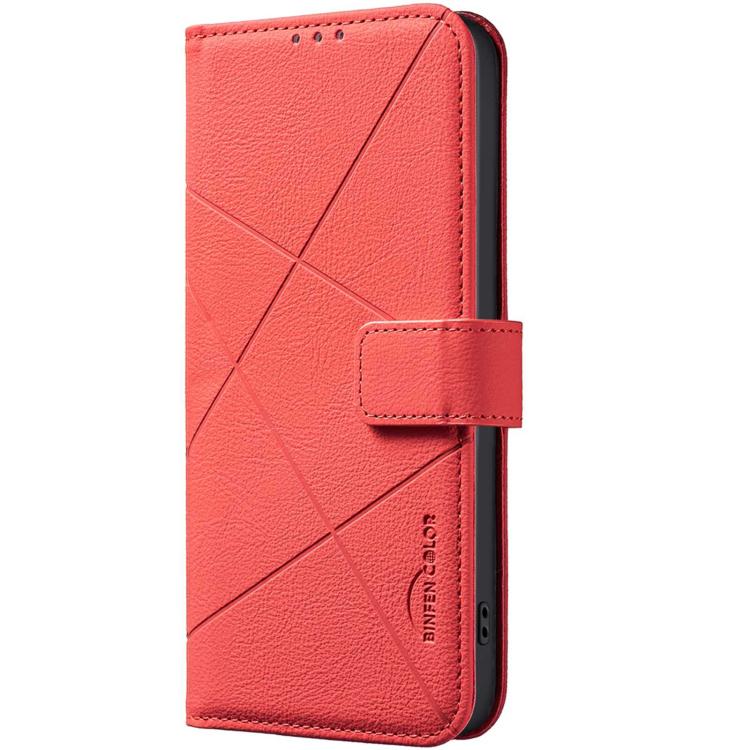 For Redmi 15a 5G Geometric Pattern RFID Leather Phone Case