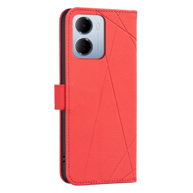 For Redmi 15a 5G Geometric Pattern RFID Leather Phone Case