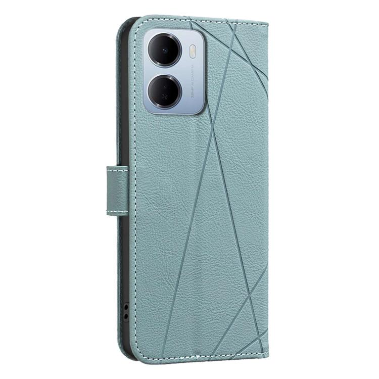 For Redmi 15a 5G Geometric Pattern RFID Leather Phone Case
