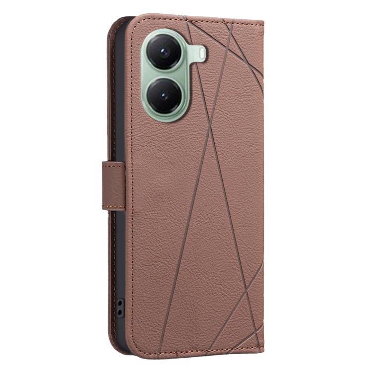 For Xiaomi Poco X7 Pro Geometric Pattern RFID Leather Phone Case