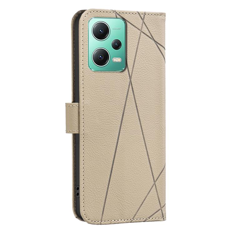 For Xiaomi Poco X5 Geometric Pattern RFID Leather Phone Case