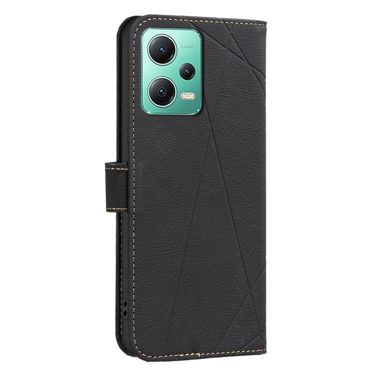For Xiaomi Poco X5 Geometric Pattern RFID Leather Phone Case