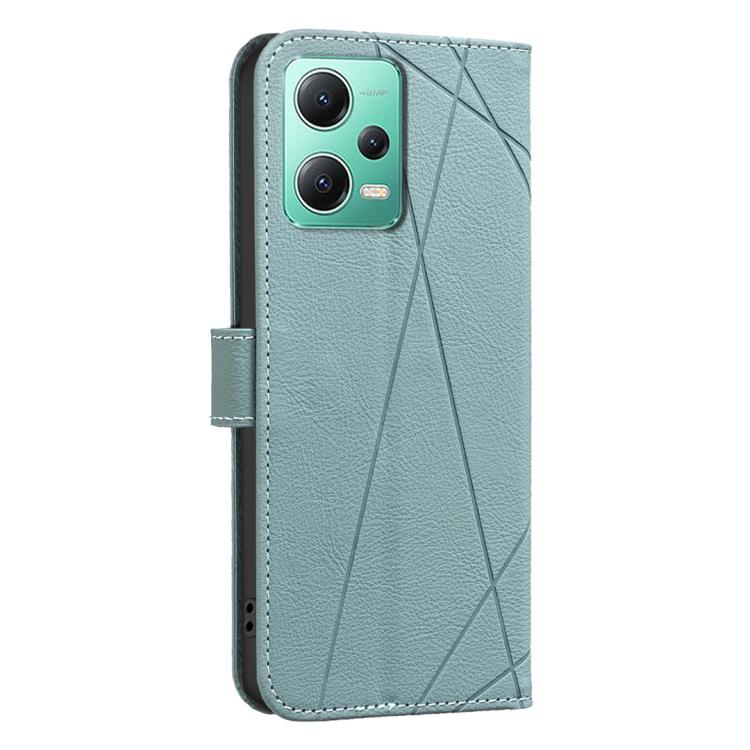 For Xiaomi Poco X5 Geometric Pattern RFID Leather Phone Case