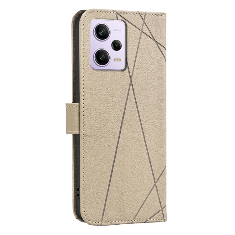For Xiaomi Poco X5 Pro Geometric Pattern RFID Leather Phone Case
