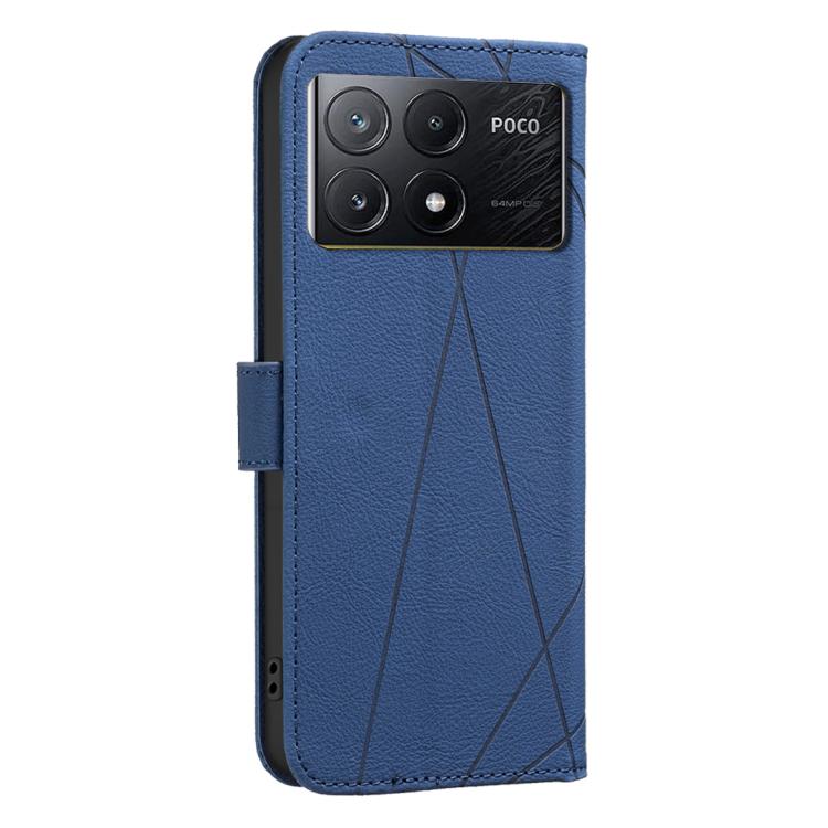 For Xiaomi Poco X6 Pro Geometric Pattern RFID Leather Phone Case