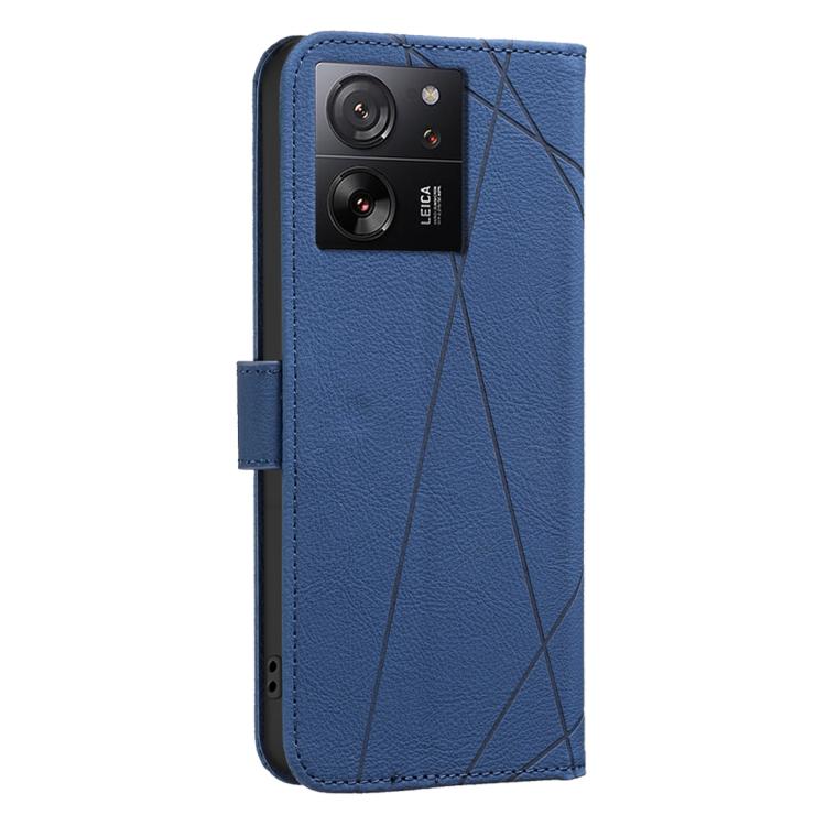 For Xiaomi 13T Geometric Pattern RFID Leather Phone Case