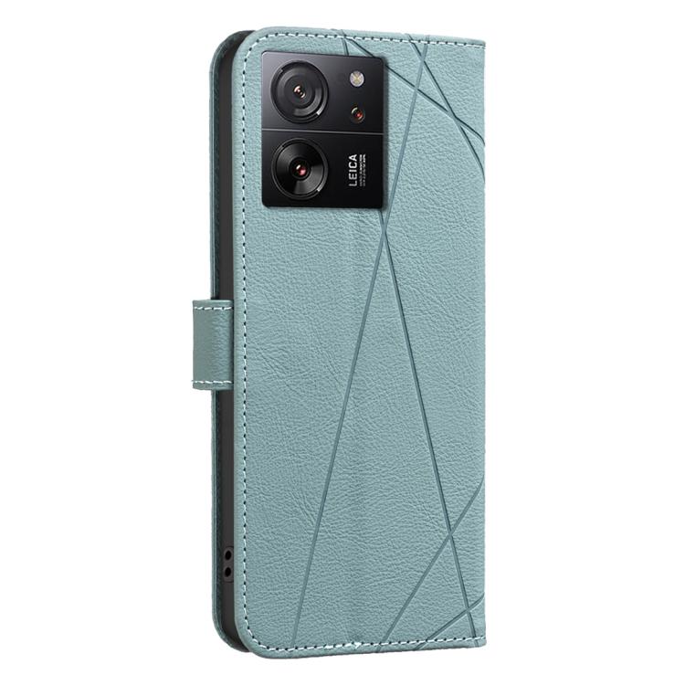 For Xiaomi 13T Geometric Pattern RFID Leather Phone Case