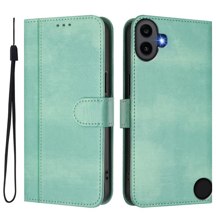For Nothing CMF Phone 1 Line Splicing Buckle Retro Leather Phone Case