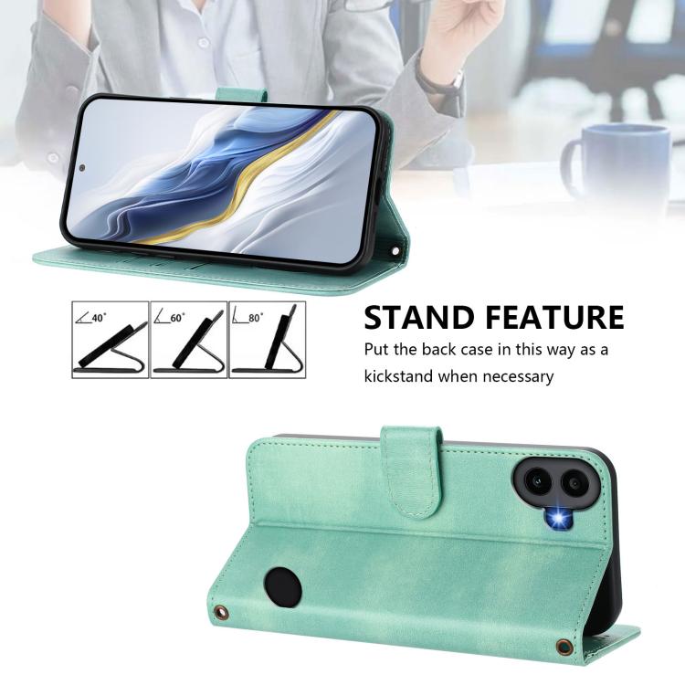 For Nothing CMF Phone 1 Line Splicing Buckle Retro Leather Phone Case