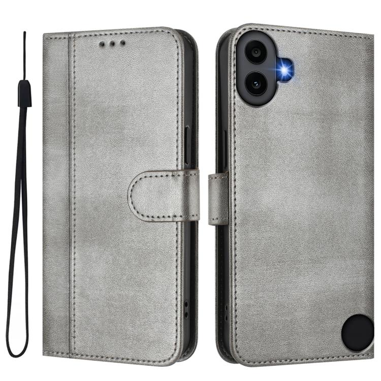 For Nothing CMF Phone 1 Line Splicing Buckle Retro Leather Phone Case