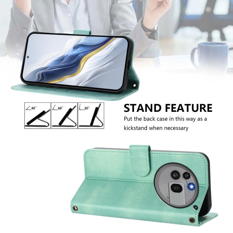 For Nothing Phone 3a Pro Line Splicing Buckle Retro Leather Phone Case