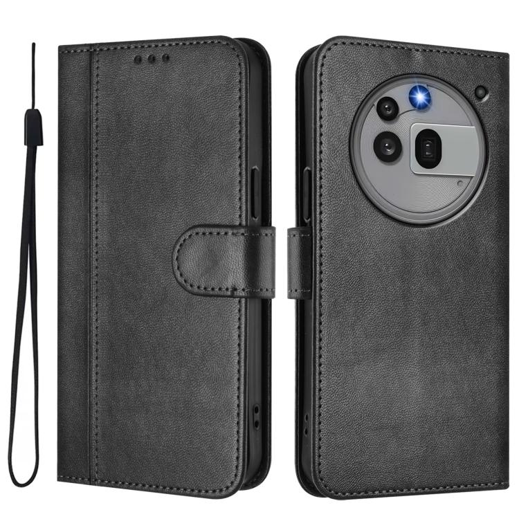 For Nothing Phone 3a Pro Line Splicing Buckle Retro Leather Phone Case