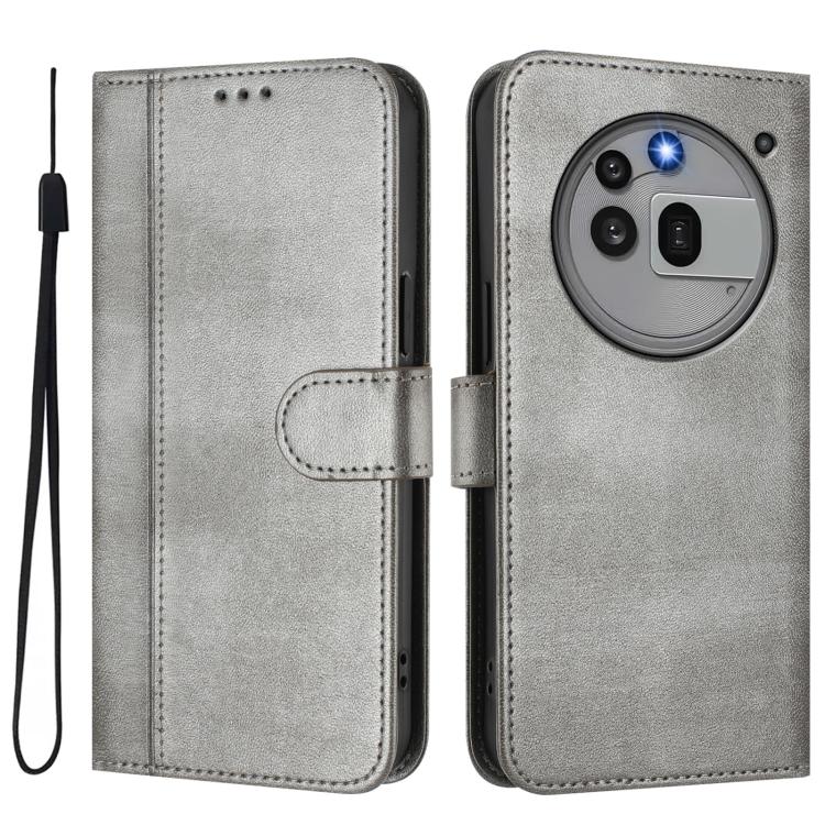 For Nothing Phone 3a Pro Line Splicing Buckle Retro Leather Phone Case