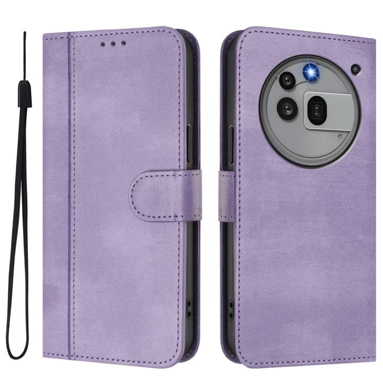 For Nothing Phone 3a Pro Line Splicing Buckle Retro Leather Phone Case