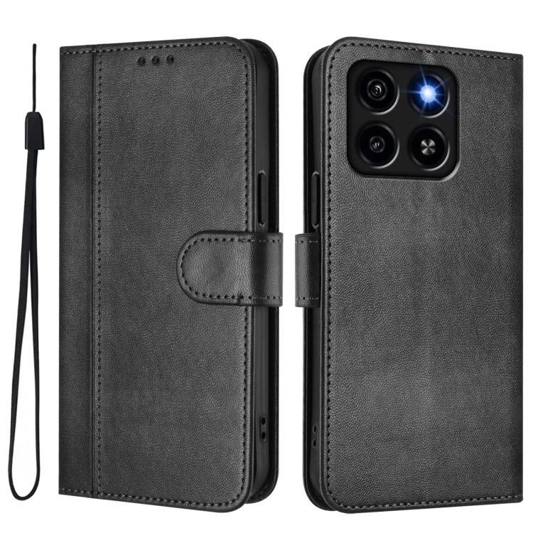For ZTE Blade A35 / A55 Line Splicing Buckle Retro Leather Phone Case