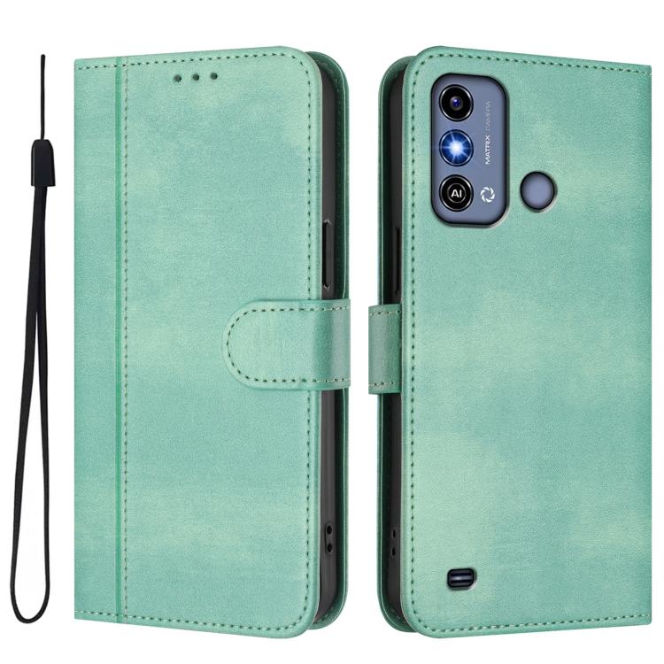 For ZTE Blade A53 / A53+ Line Splicing Buckle Retro Leather Phone Case