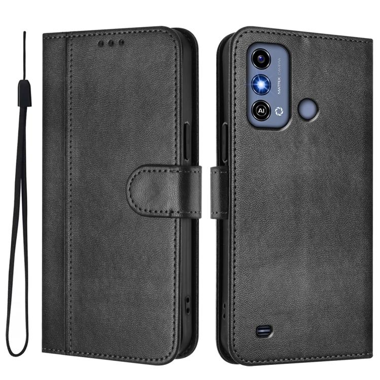 For ZTE Blade A53 / A53+ Line Splicing Buckle Retro Leather Phone Case