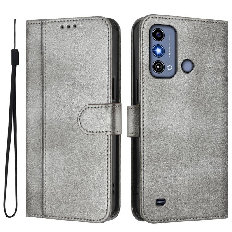 For ZTE Blade A53 / A53+ Line Splicing Buckle Retro Leather Phone Case