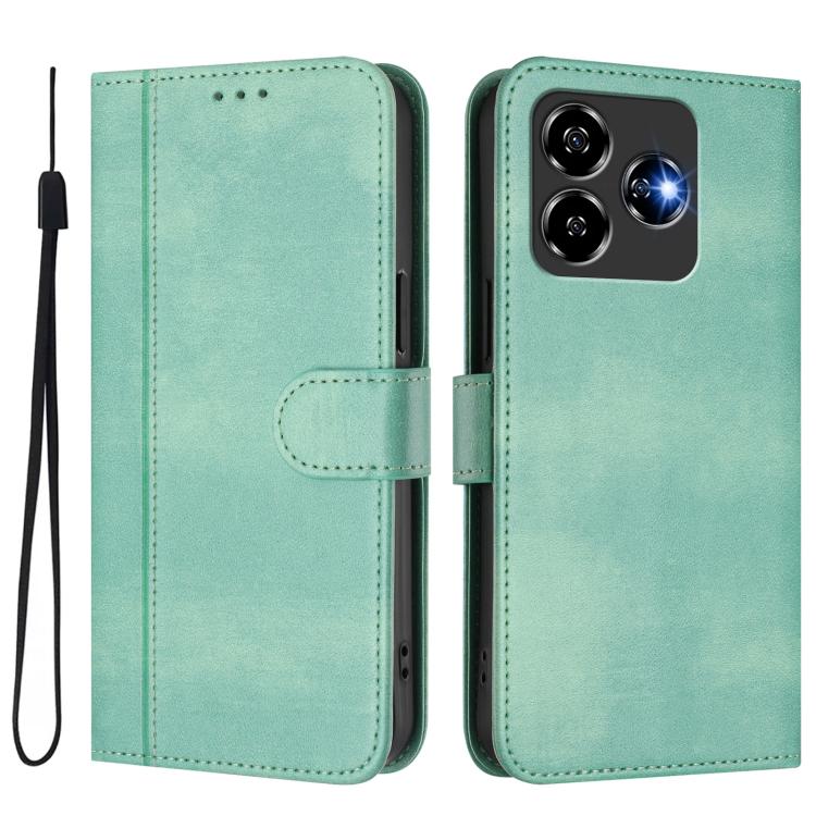 For ZTE Blade V60 4G / Axon 60 4G Line Splicing Buckle Retro Leather Phone Case