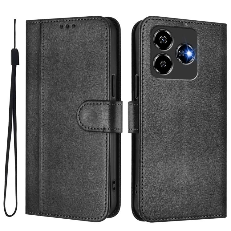 For ZTE Blade V60 4G / Axon 60 4G Line Splicing Buckle Retro Leather Phone Case