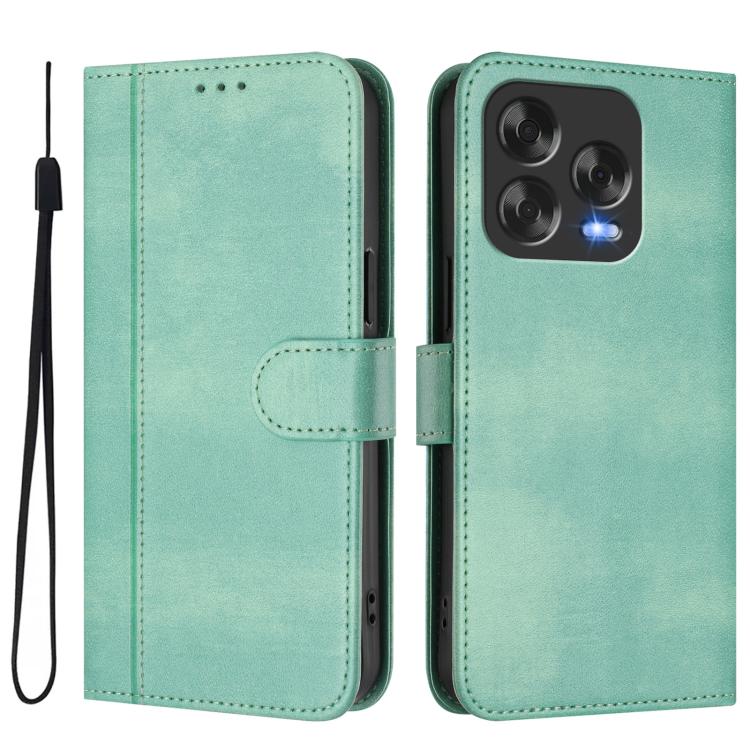 For ZTE Blade V70 Vita / Nubia V70 Design Line Splicing Buckle Retro Leather Phone Case