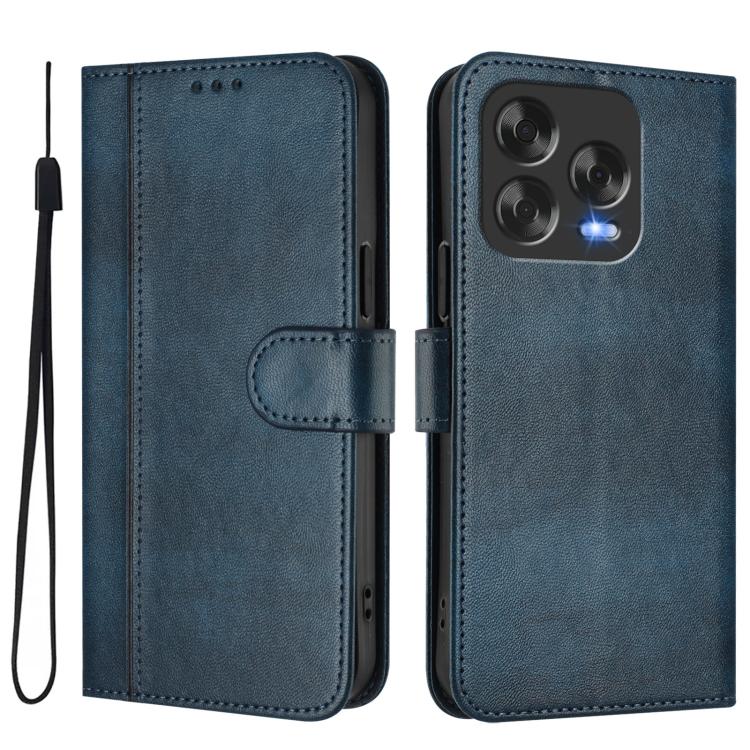 For ZTE Blade V70 Vita / Nubia V70 Design Line Splicing Buckle Retro Leather Phone Case