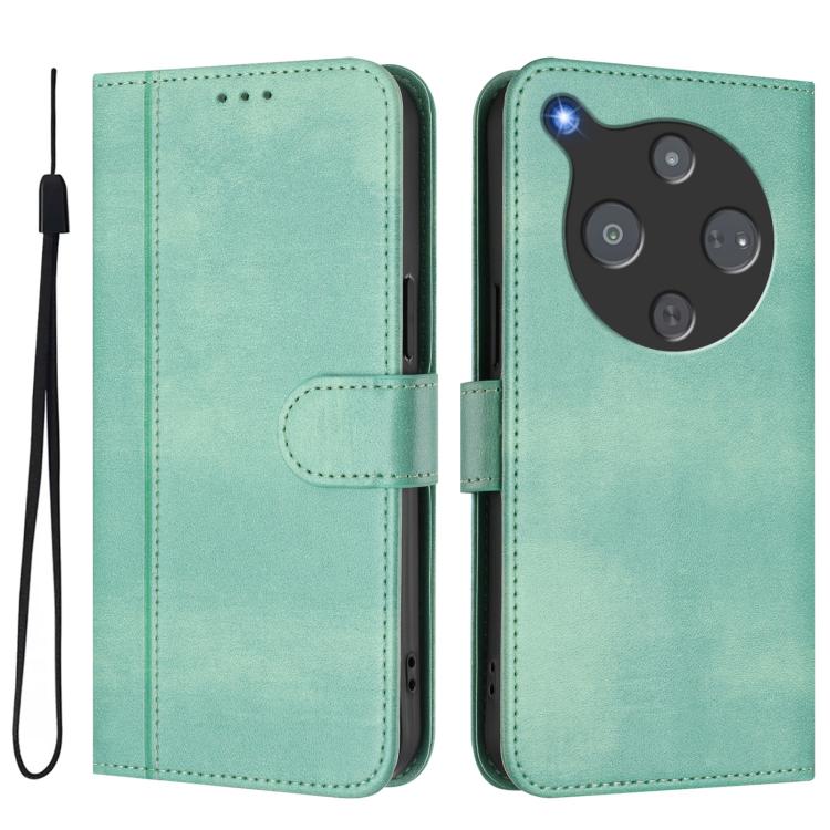 For ZTE Optus X Pro 2 5G Line Splicing Buckle Retro Leather Phone Case