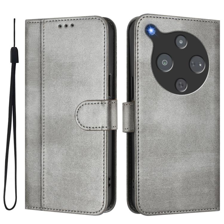 For ZTE Optus X Pro 2 5G Line Splicing Buckle Retro Leather Phone Case