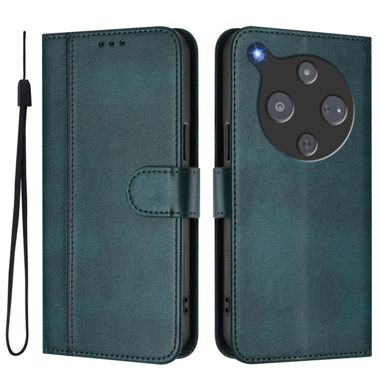 For ZTE Optus X Pro 2 5G Line Splicing Buckle Retro Leather Phone Case