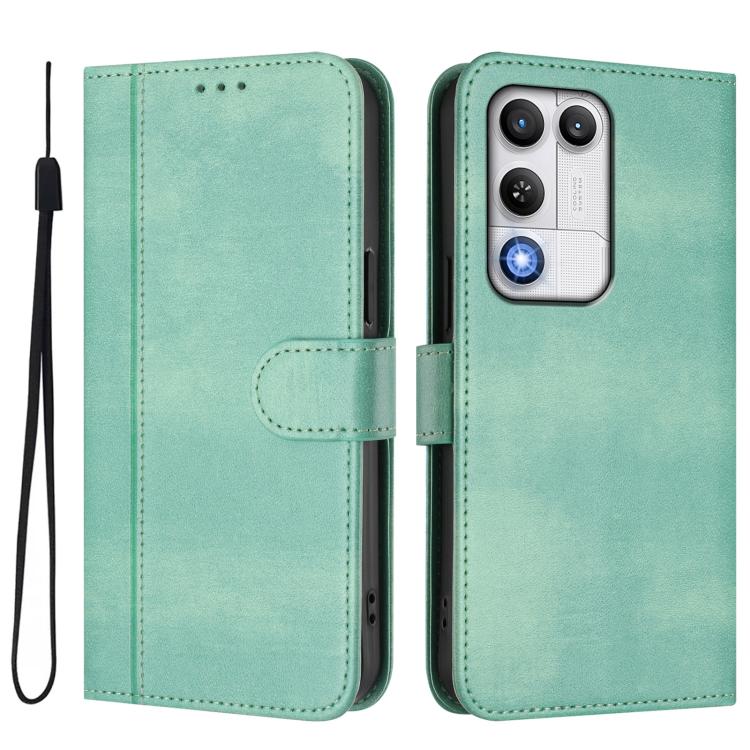 For ZTE nubia RedMagic 11 Air Line Splicing Buckle Retro Leather Phone Case