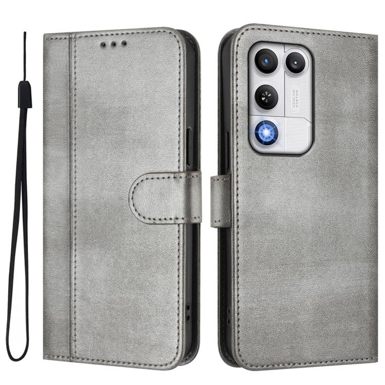 For ZTE nubia RedMagic 11 Air Line Splicing Buckle Retro Leather Phone Case