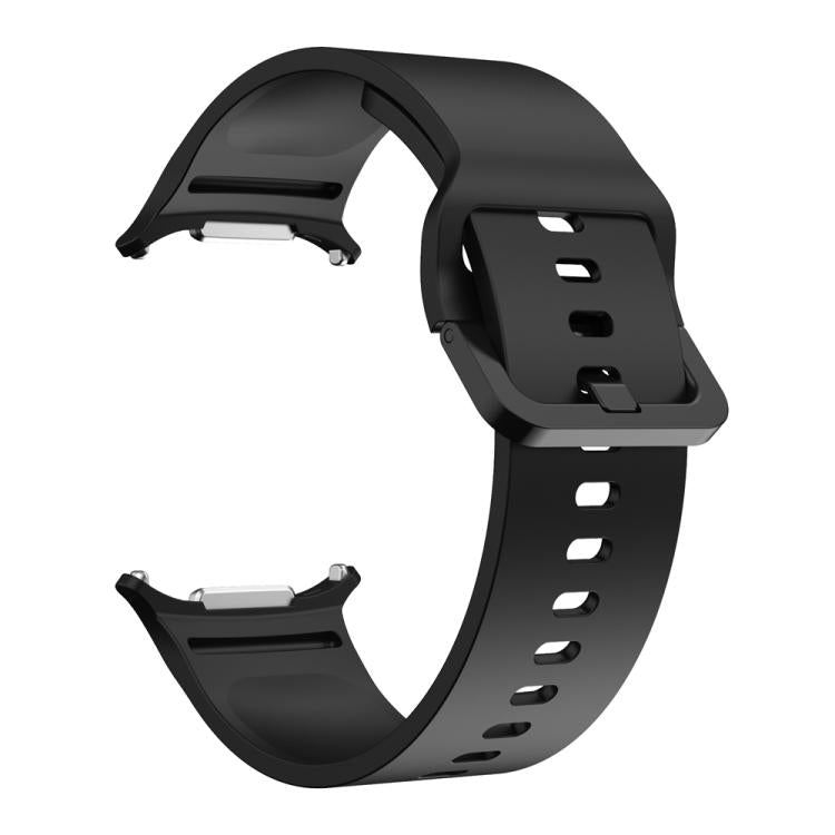 For Samsung Galaxy Watch Ultra 47mm / Ultra 2025 Solid Color Colorful Buckle Silicone Watch Band