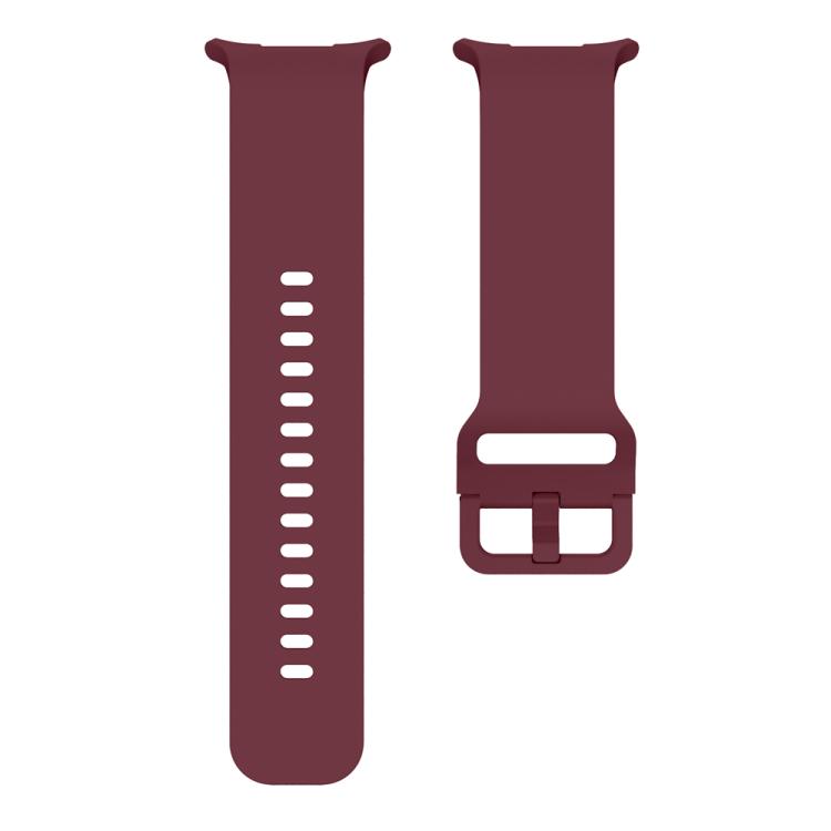 For Samsung Galaxy Watch Ultra 47mm / Ultra 2025 Solid Color Colorful Buckle Silicone Watch Band