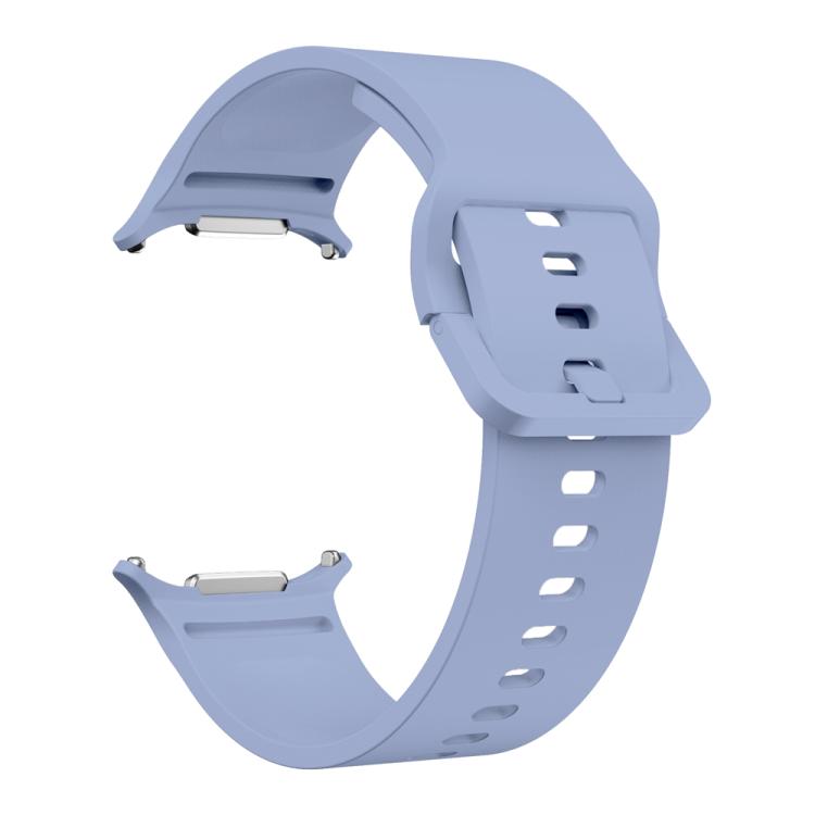 For Samsung Galaxy Watch Ultra 47mm / Ultra 2025 Solid Color Colorful Buckle Silicone Watch Band