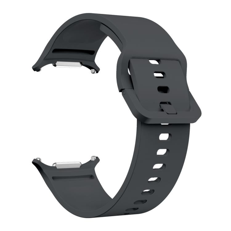 For Samsung Galaxy Watch Ultra 47mm / Ultra 2025 Solid Color Colorful Buckle Silicone Watch Band