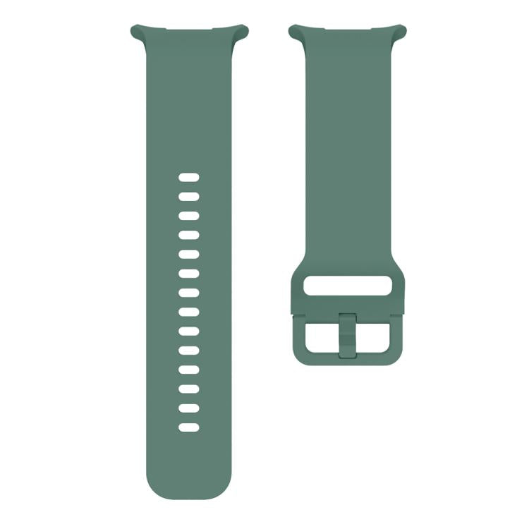 For Samsung Galaxy Watch Ultra 47mm / Ultra 2025 Solid Color Colorful Buckle Silicone Watch Band