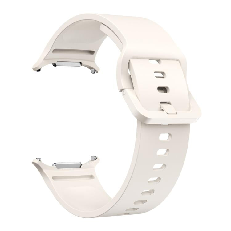 For Samsung Galaxy Watch Ultra 47mm / Ultra 2025 Solid Color Colorful Buckle Silicone Watch Band