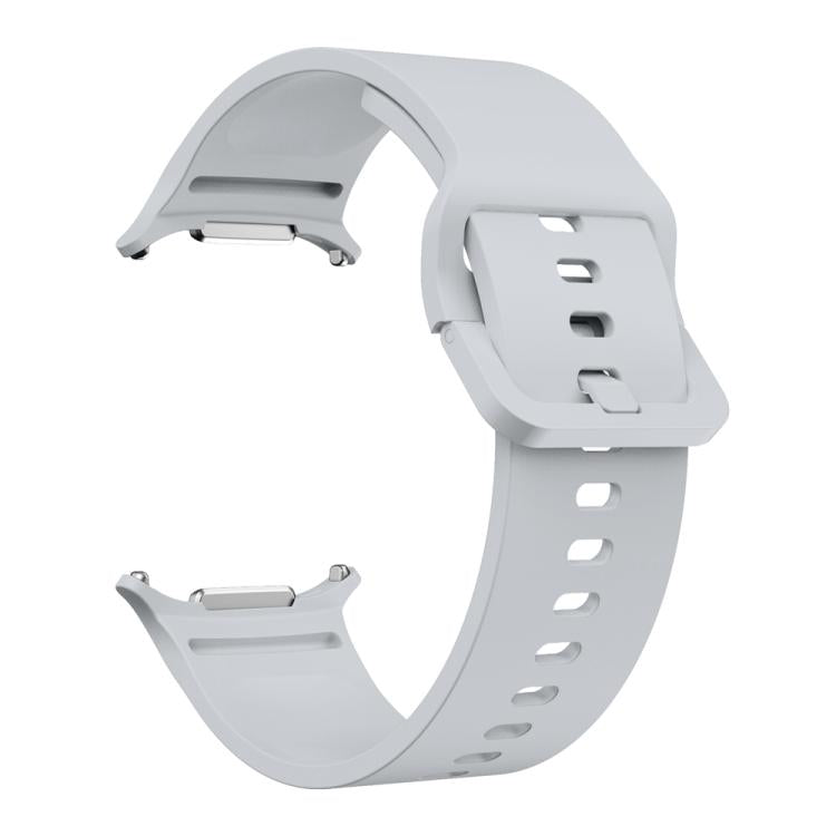 For Samsung Galaxy Watch Ultra 47mm / Ultra 2025 Solid Color Colorful Buckle Silicone Watch Band