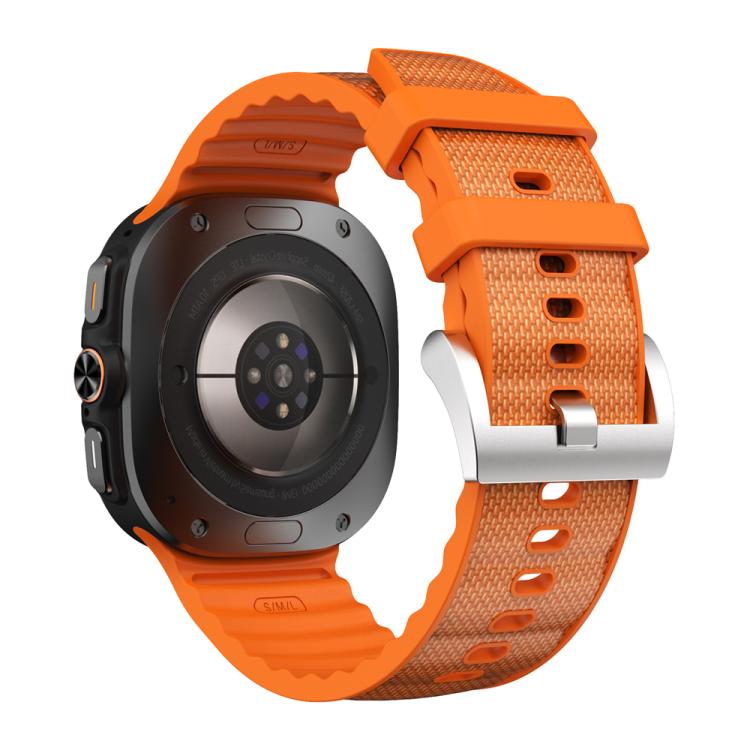 For Samsung Galaxy Watch Ultra 47mm / Ultra 2025 Solid Color Sports Silicone Watch Band