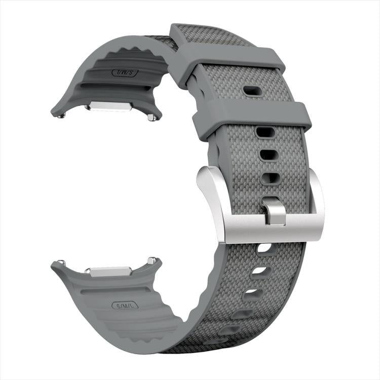 For Samsung Galaxy Watch Ultra 47mm / Ultra 2025 Solid Color Sports Silicone Watch Band