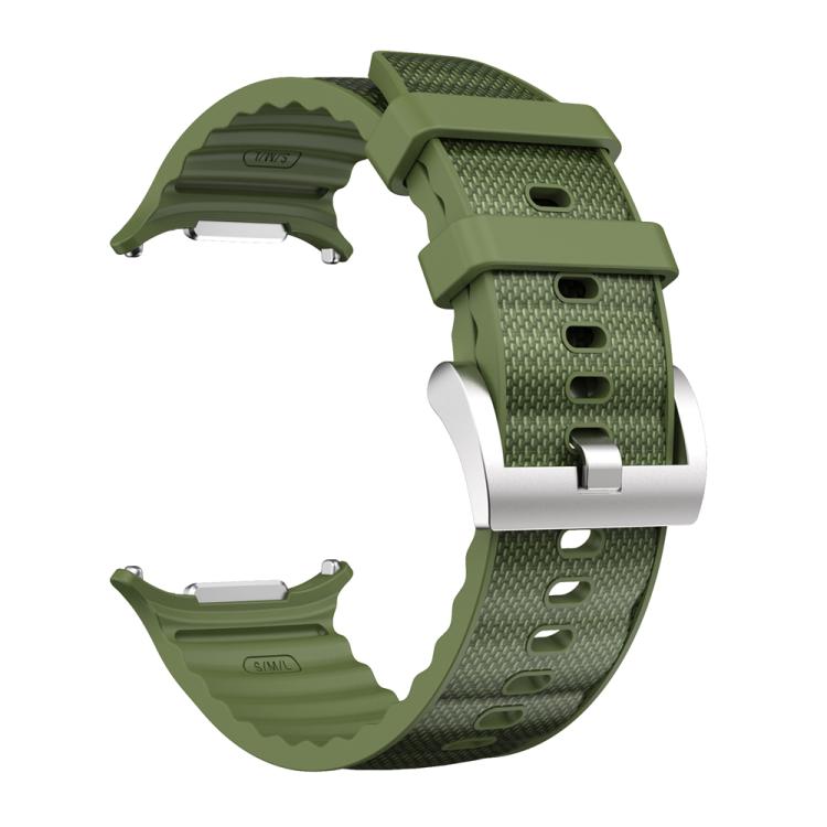 For Samsung Galaxy Watch Ultra 47mm / Ultra 2025 Solid Color Sports Silicone Watch Band