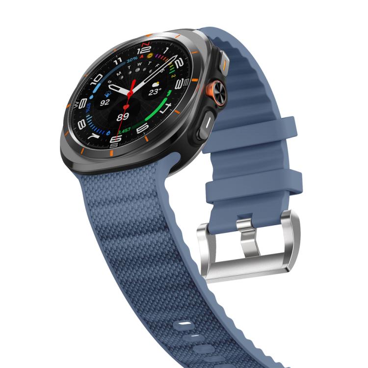 For Samsung Galaxy Watch Ultra 47mm / Ultra 2025 Solid Color Sports Silicone Watch Band